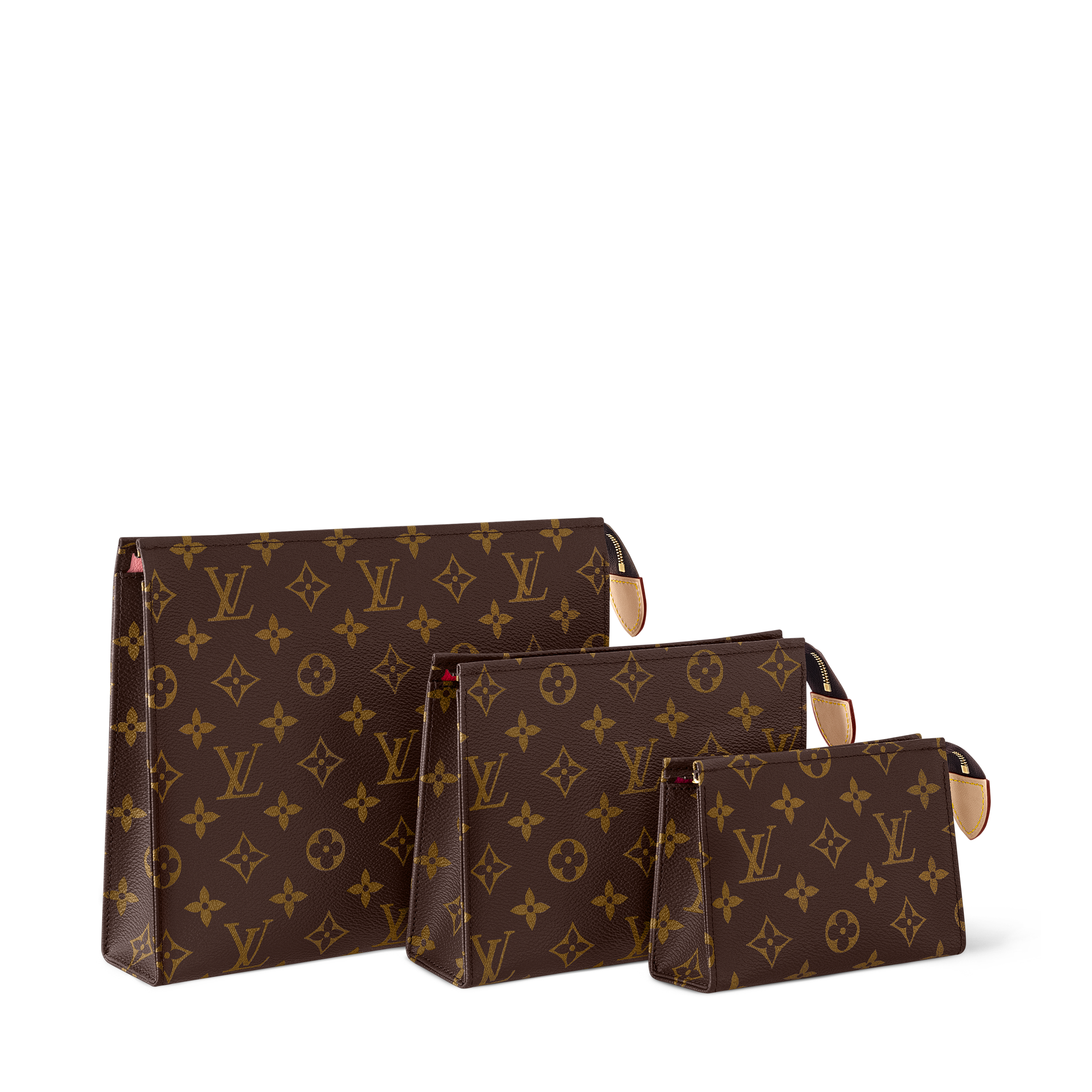 Trio Toilet Pouch Monogram - } - M47195 | LOUIS VUITTON